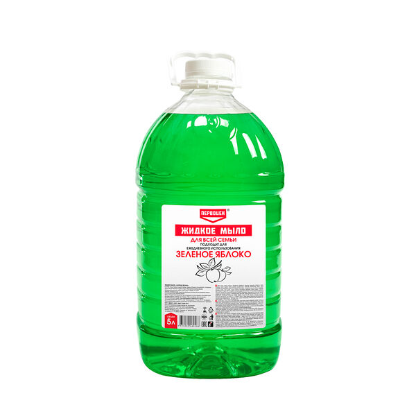 Жидкое мыло Первоцен Зеленое Яблоко 5 л