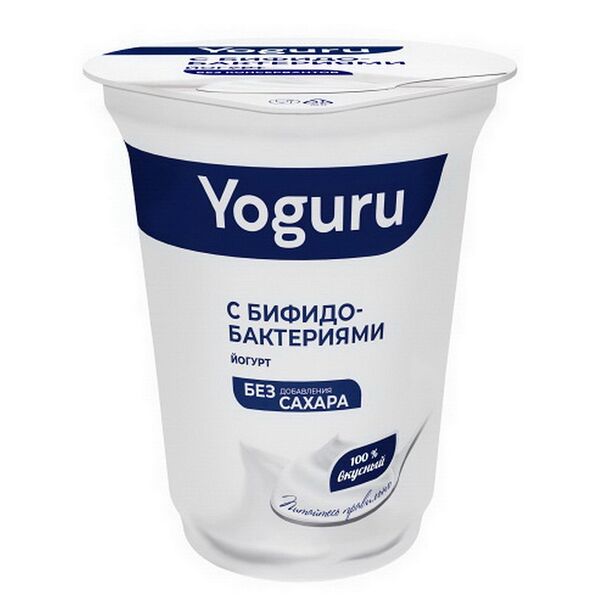 Йогурт жир. 1,5% «Yoguru» обогащенный бифидобактериями п/ст стакан 310г
