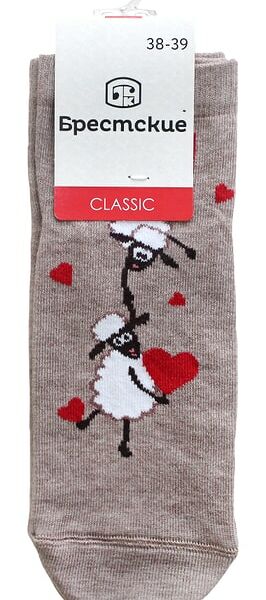 Носки женские Брестские Капучино меланж Размер 38-39