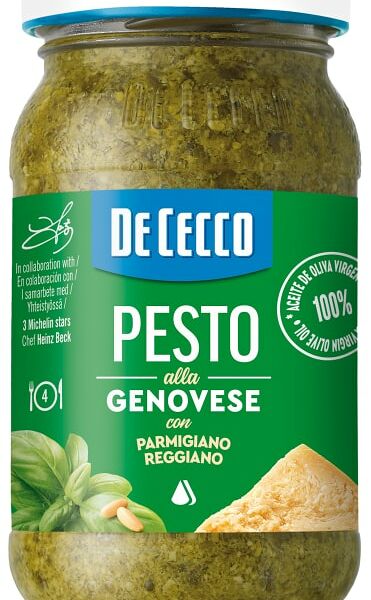 Соус De Cecco Песто с базиликом, кедровыми орехами и оливковым маслом 190г