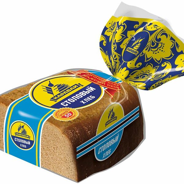 Хлеб Каравай Столовый четвертинка нарезка