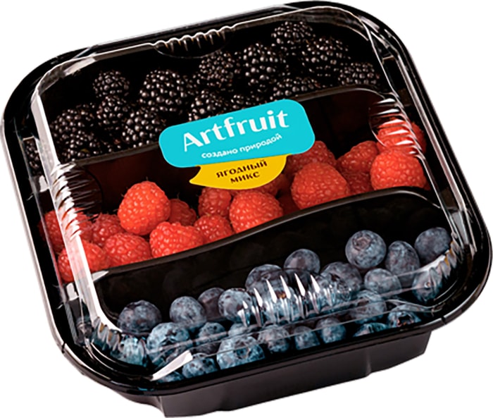 

Ягодный микс Artfruit Голубика малина ежевика 300 г