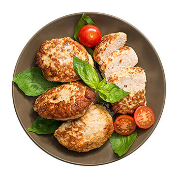 Котлеты из мяса птицы жареные, Уже Готово, 4 шт в наборе