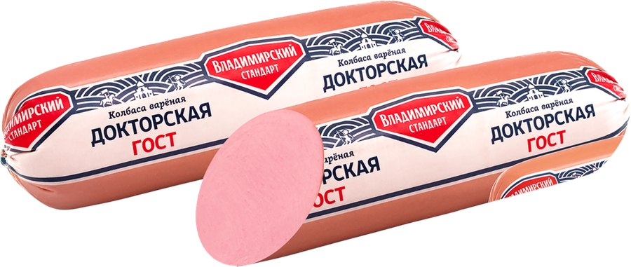 

Колбаса ВЛАДИМИРСКИЙ СТАНДАРТ Докторская ГОСТ ц/ф вес