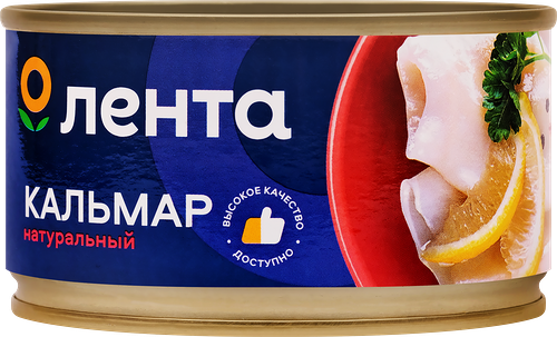 Кальмар Лента натуральный 185 г
