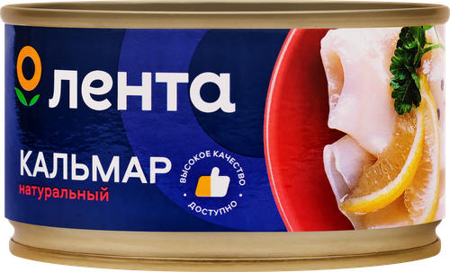 

Кальмар Лента натуральный 185 г