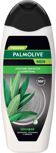

Шампунь для волос Palmolive Men против перхоти с экстрактом шалфея 450 мл