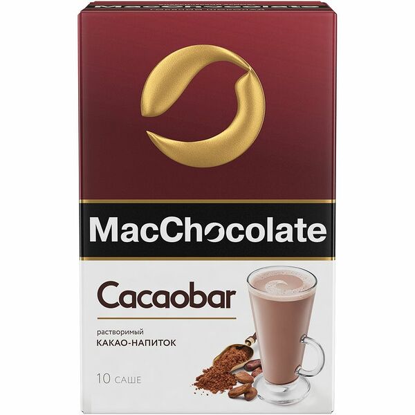 Растворимый какао-напиток MacChocolate Cacaobar, 10 штук
