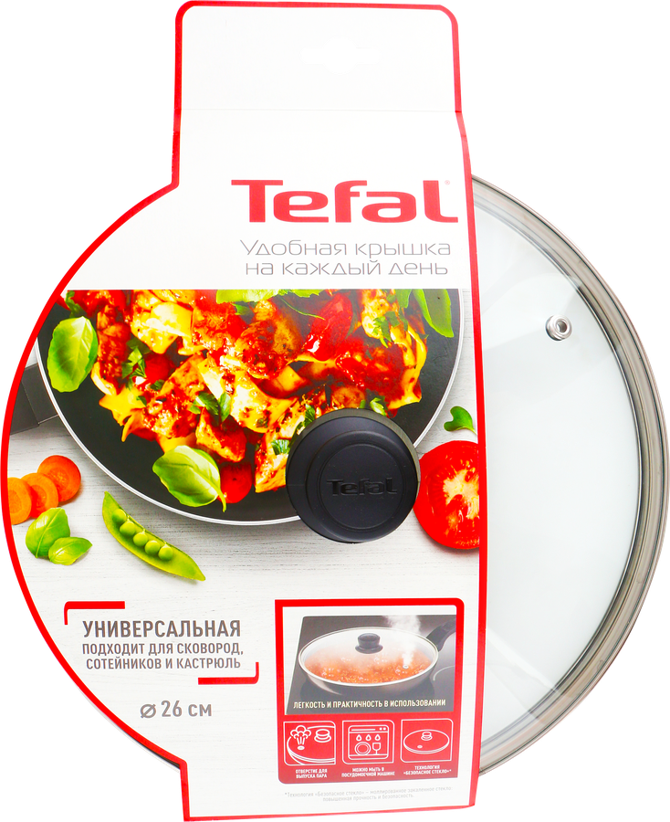 

Крышка Tefal Cocoon 26 см стекло Арт. 4197726