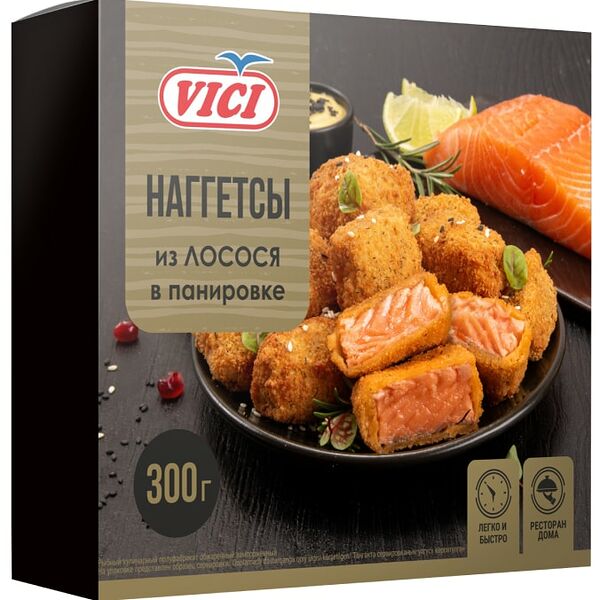 Наггетсы Vici из лосося в панировке 300г