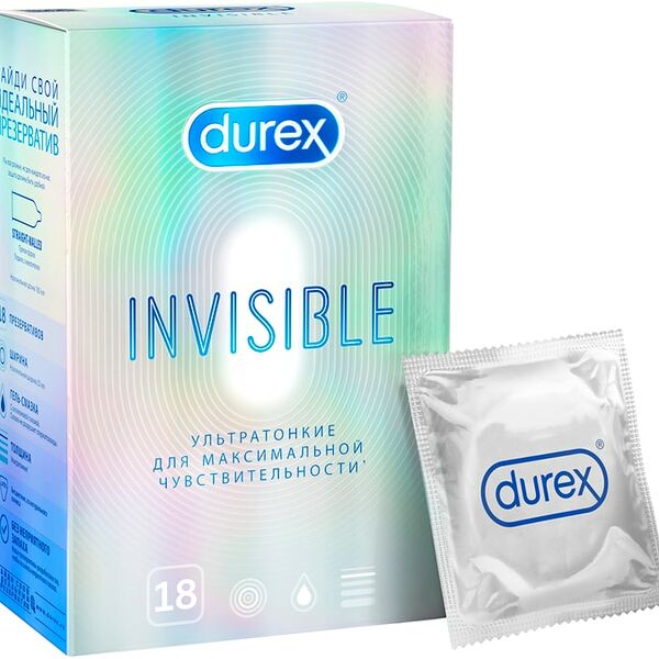 Презервативы Durex Invisible Ультратонкие 18шт