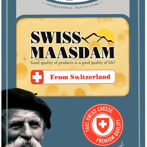 Сыр Swiss Maasdam Schonfeld Limited Edition 48%, нарезка