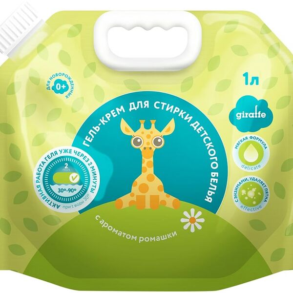 Гель-крем для стирки Lovular Giraffe для детского белья 1л