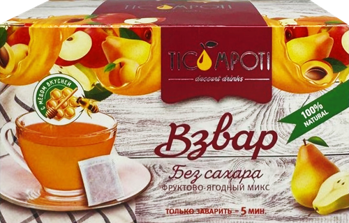 

Компот для заваривания Ticompoti Взвар 16 пакетиков 160 г