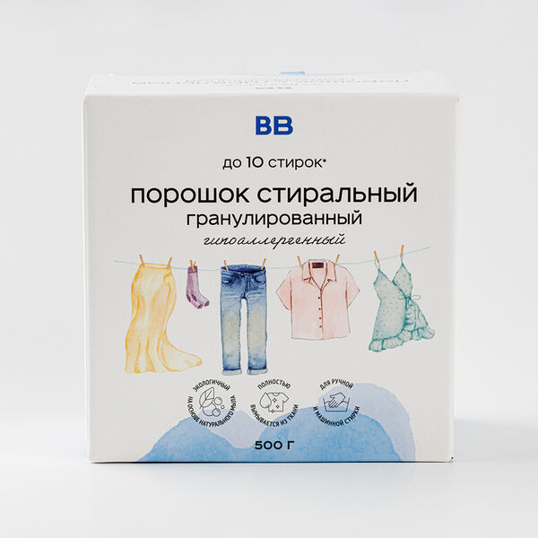 Порошок стиральный гранулированный, 500 гр