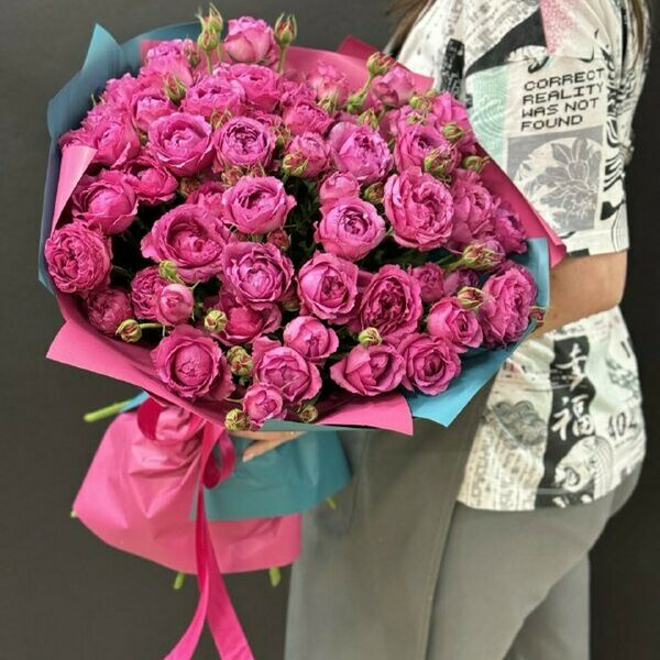 Букет из пионовидных роз Рич Баблс