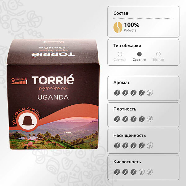 Кофе в капсулах Торрие Уганда от КуулКлевер Португалия