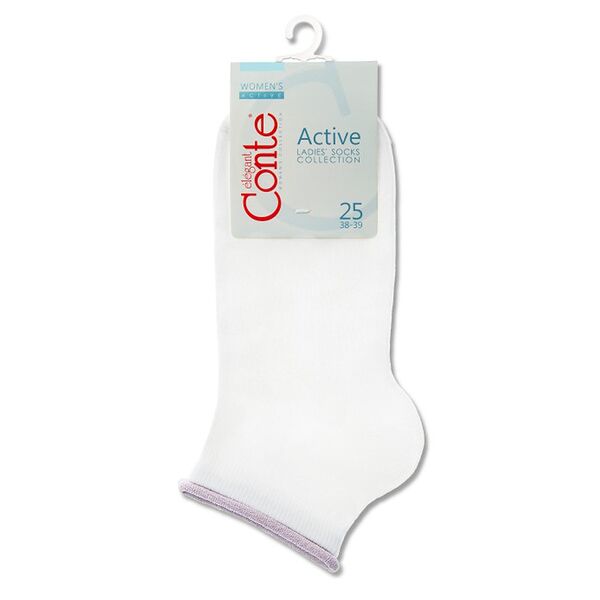 Носки женские Conte Elegant Active 12С-32 белые размер р.25