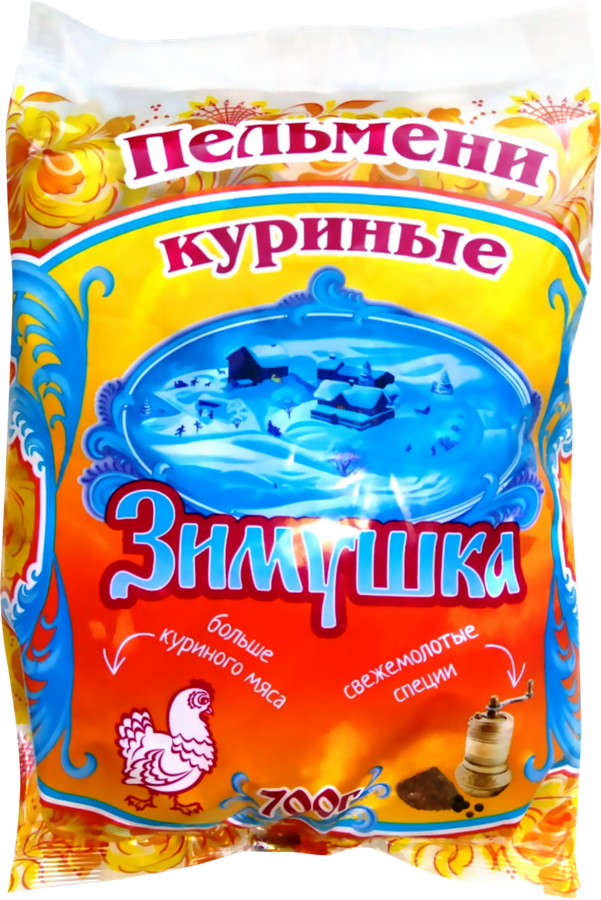 

Пельмени Зимушка куриные 700 г