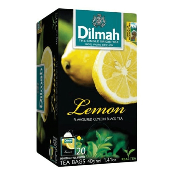 Чай DILMAH Lemon черный цейлонский с ароматом лимона пак. с/я (20х1,5г), Шри-Ланка