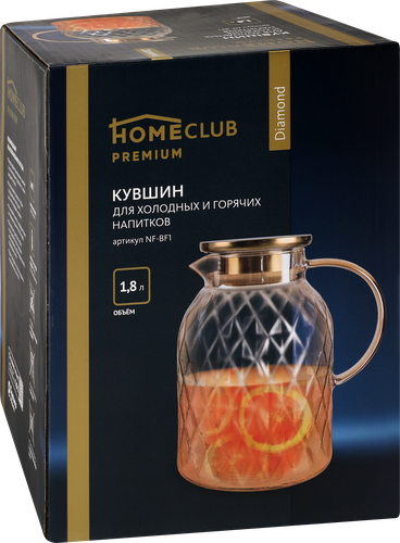 

Кувшин для холодных и горячих напитков Homeclub Diamond арт. NF-BF1 1.8 л