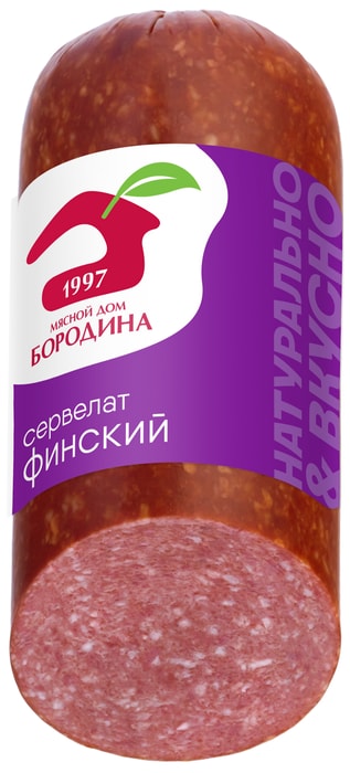

Сервелат варёно-копчёный Финский Мясной дом Бородина 320 г