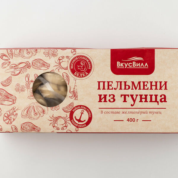 Пельмени рыбные из тунца, 400 г(Продукт замороженный)