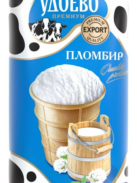 Мороженое Из села Удоево пломбир в вафельном стаканчике