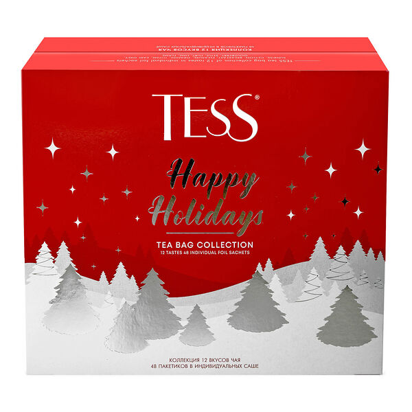 Чай ассорти Tess Happy Holidays 12 вкусов, 81г