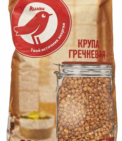 Крупа гречневая АШАН Красная птица 800 г