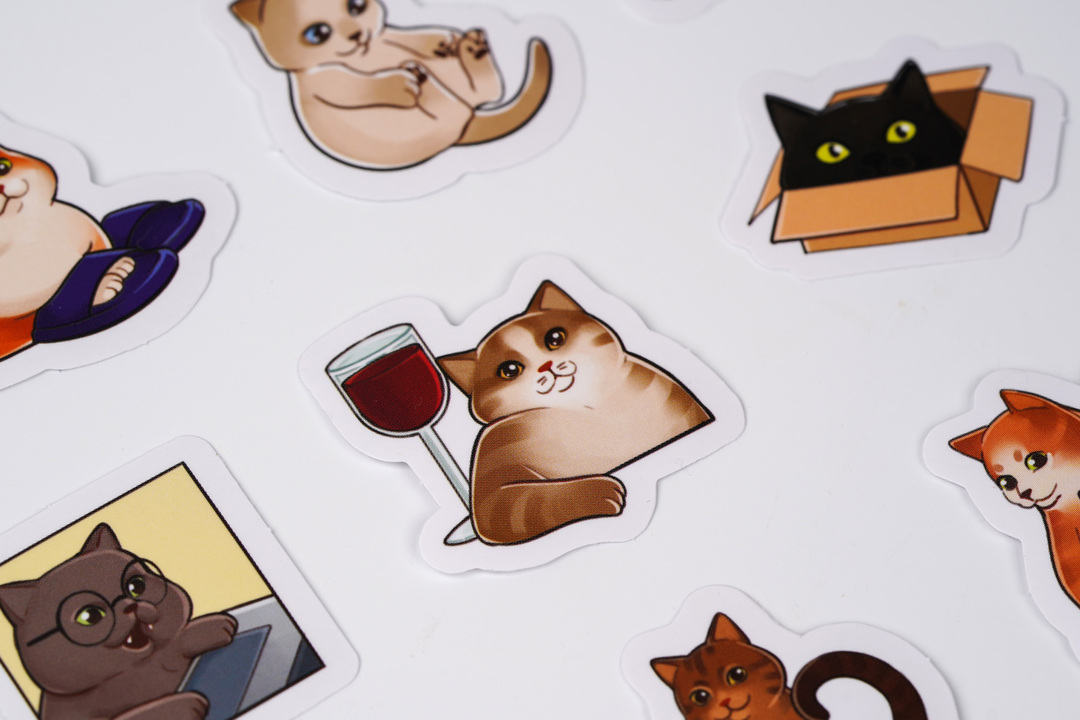 

Наклейки смешные котики