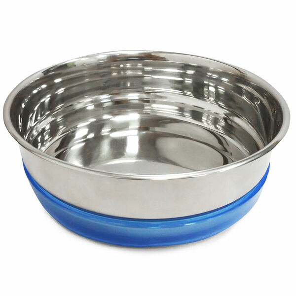 Triol Миска металлическая с синей резинкой