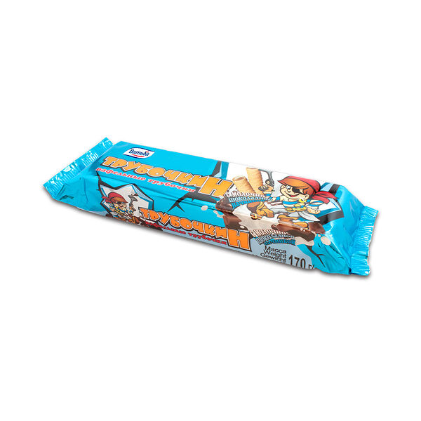 Вафельные трубочки Трубочкин с молочно-шоколадной начинкой вес 170г Витьба Республика Беларусь