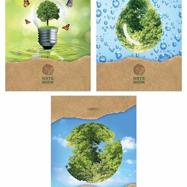 Тетрадь Academy Style в линейку А4, 96 л, 1 шт в ассортименте