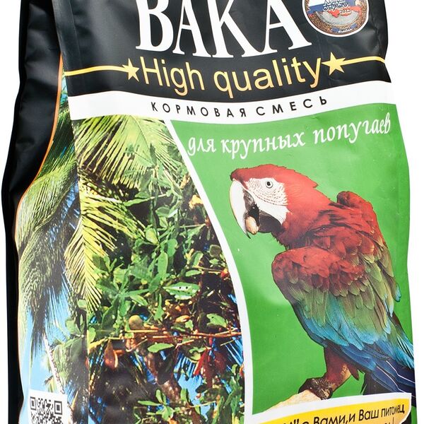 ВАКА High Quality корм для крупных попугаев Злаковое ассорти