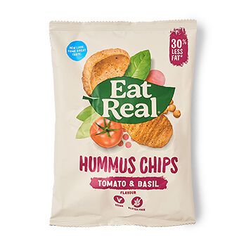 Чипсы нутовые AS ABOVE Eat Real, томат и базилик