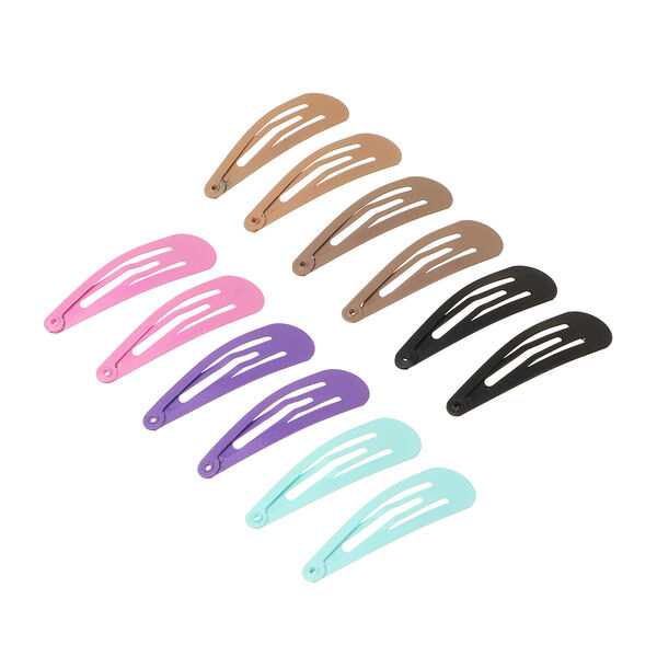 Юниlook заколки для волос 6шт, 5см, металл, 2 микса цветов в ассортименте, acs-28