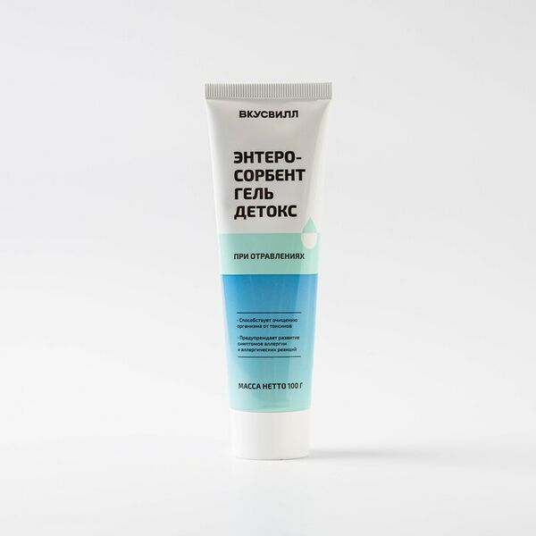 Энтеросорбент гель детокс при отравлениях,100 г