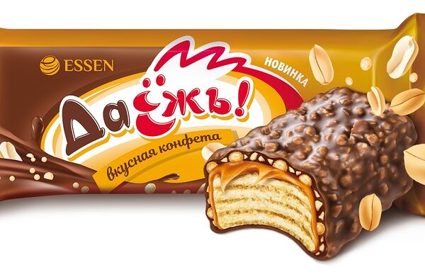 Конфеты ДаЁжъ с карамелью, арахисом и криспи