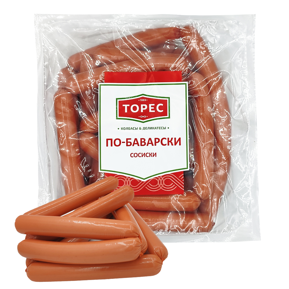 

Сосиски ТОРЕС По-баварски МГС вес до 1кг