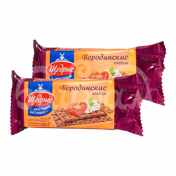 Хлебцы Щедрые 100гр Бородинские