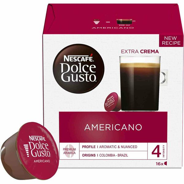 Кофе в капсулах Nescafe Dolce Gusto Americano, 16 капсул