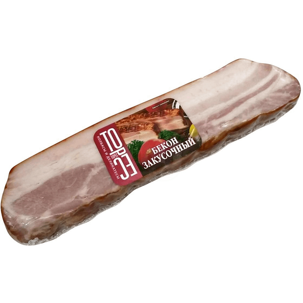 Бекон Торес Закусочный копчёно-варёный категория В