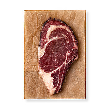 Стейк Рибай из говядины на кости сухого созревания в вине с гранатовым соком Мосальский, Россия