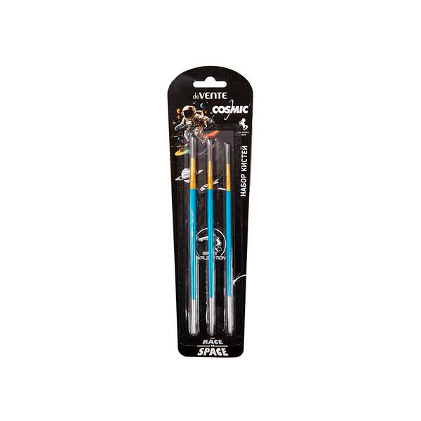 Набор кистей 3ш  Cosmic пони deVENTE №2 4 7 в картонном блистере  арт8072421