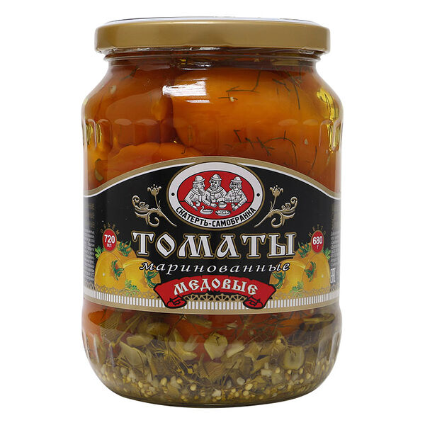 Томаты Скатерть Самобранка Медовые маринованные 720 мл