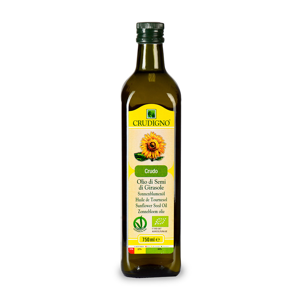 Масло подсолнечное Crudigno Био Organic oils, 750 мл