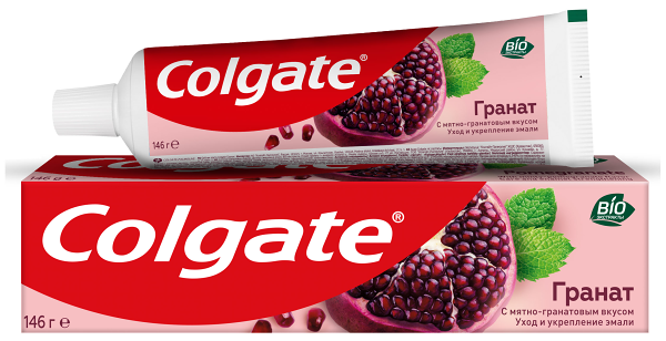 Зубная паста Colgate укрепляющая с мятно-гранатовым вкусом 100мл