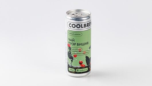 Напиток чайный Coolbrew Пуэр со вкусом вишни 250 мл