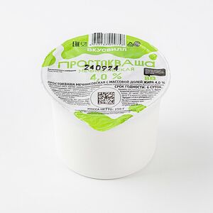 Простокваша ВКУСВИЛЛ 4%, без змж, 250г